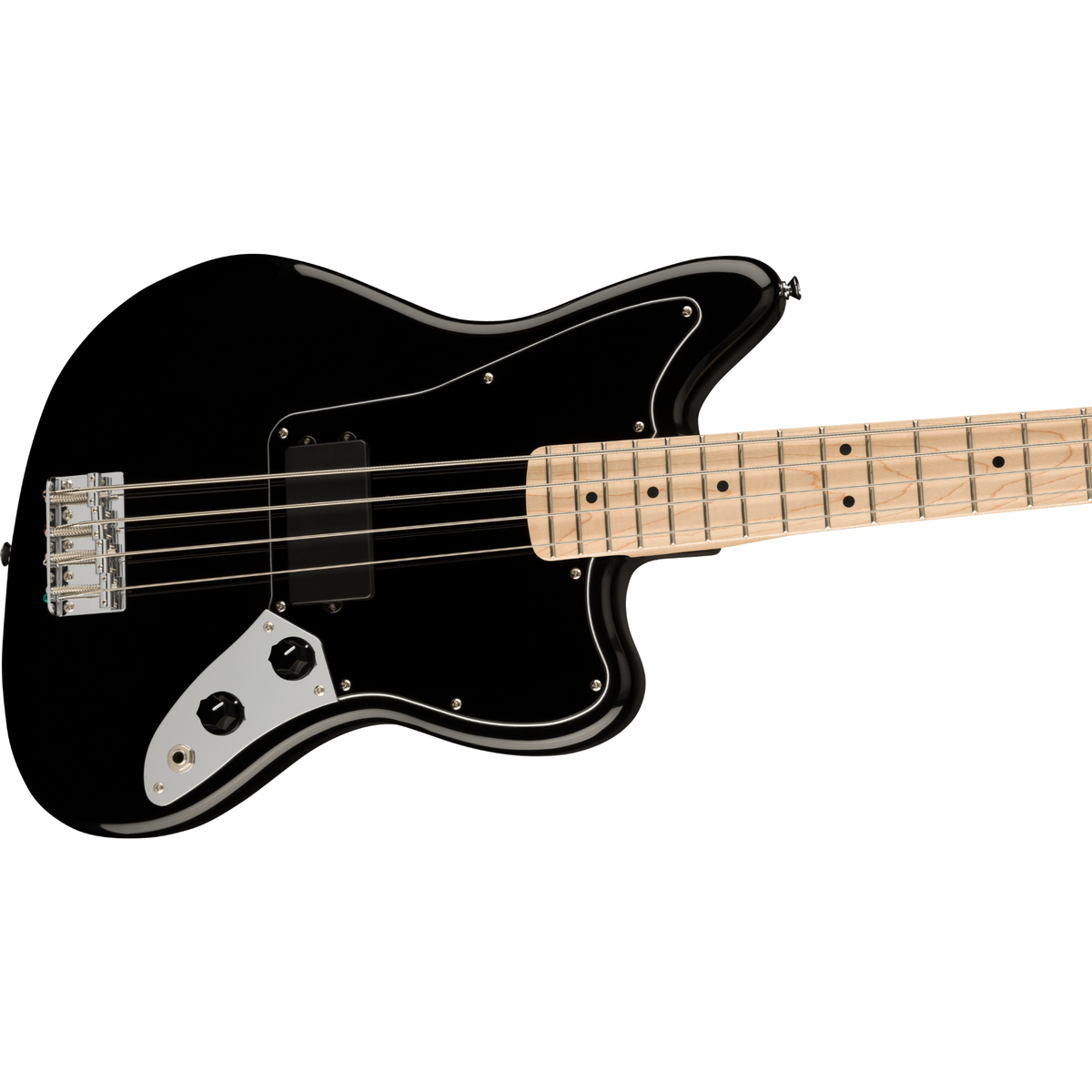 Squier Affinity Jaguar Bass H Charcoal Frost Metallic — Factory Outlet — Full Setup + 2-Year Guarantee