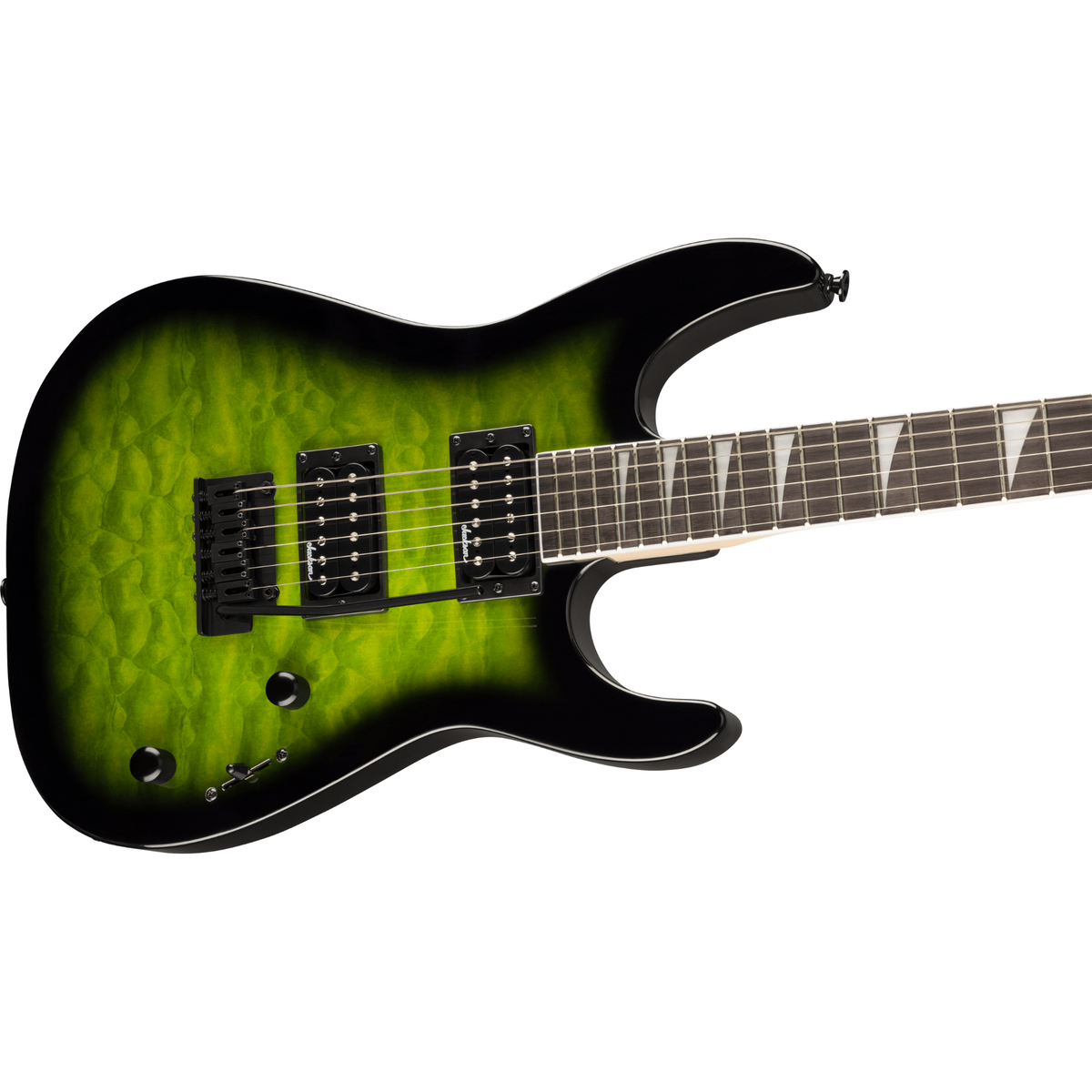 Jackson JS20 Dinky DKQ 2PT Transparent Green — Factory Outlet — Full Setup + 2-Year Guarantee