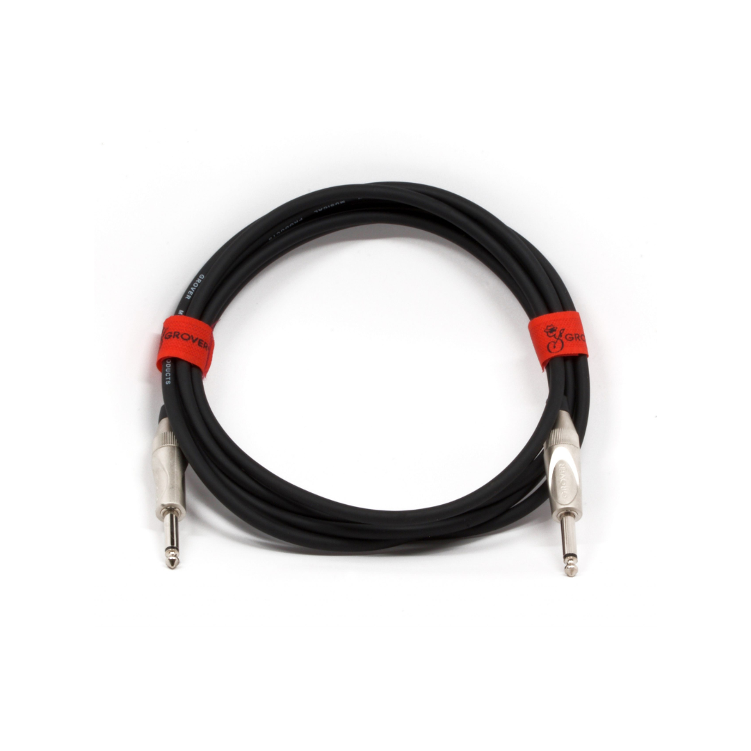 GROVER NOISELESS GUITAR/INSTRUMENT BLACK CABLE 10′