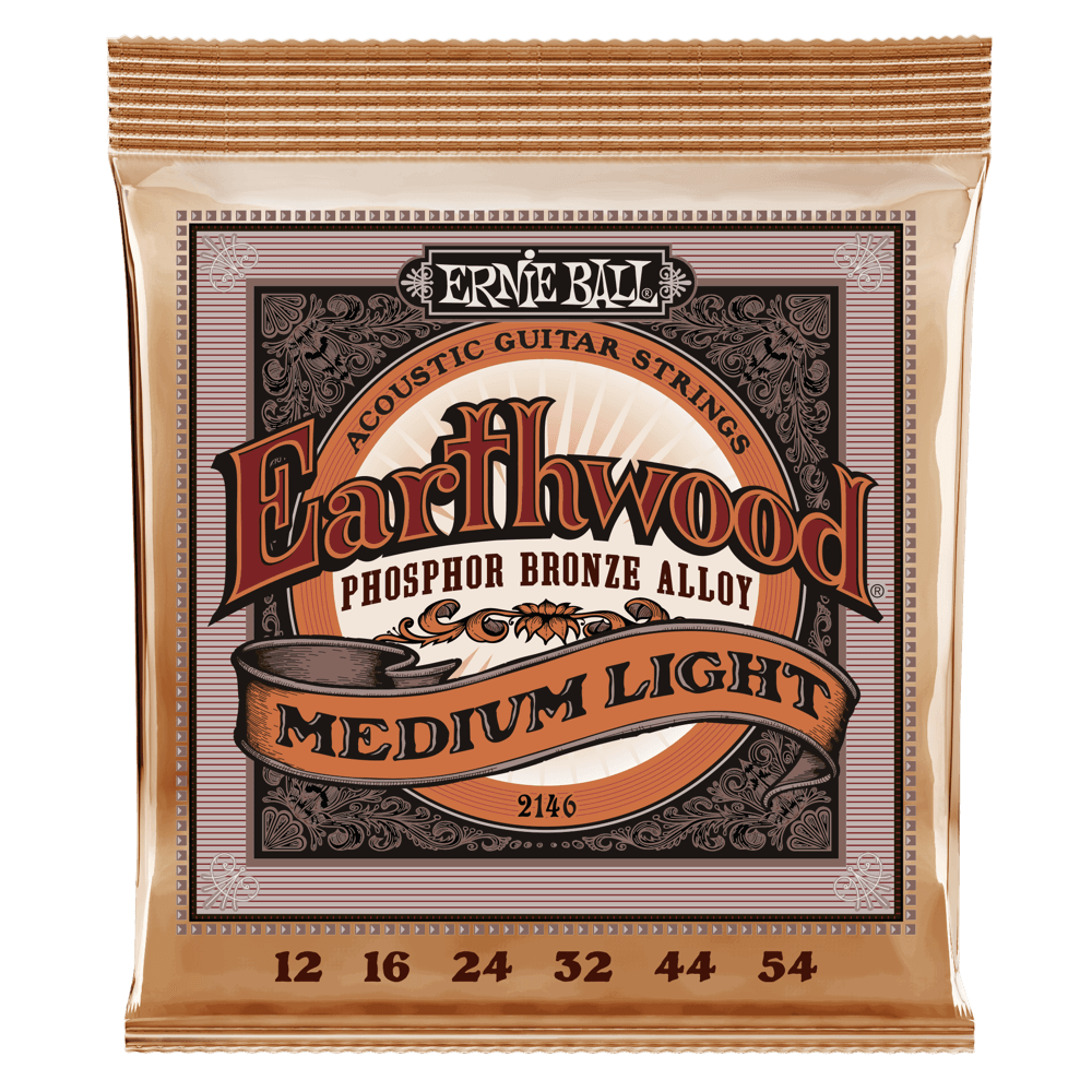 Ernie Ball Earthwood Phosphor Bronze Acoustic Strings 12-54