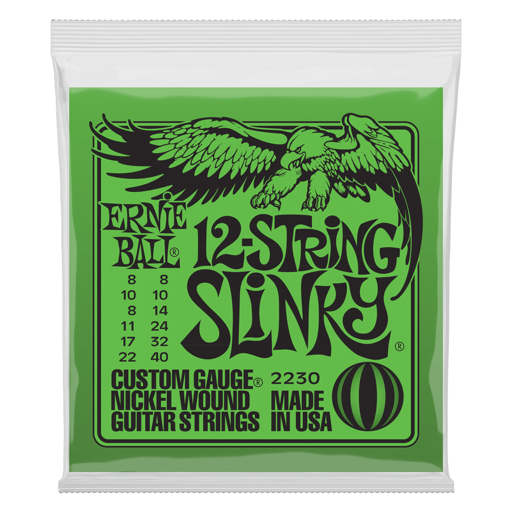 Ernie Ball 12-String Slinky Electric Guitar Strings 8-40