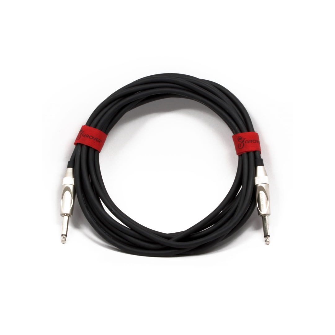 GROVER NOISELESS GUITAR/INSTRUMENT BLACK CABLE 20′