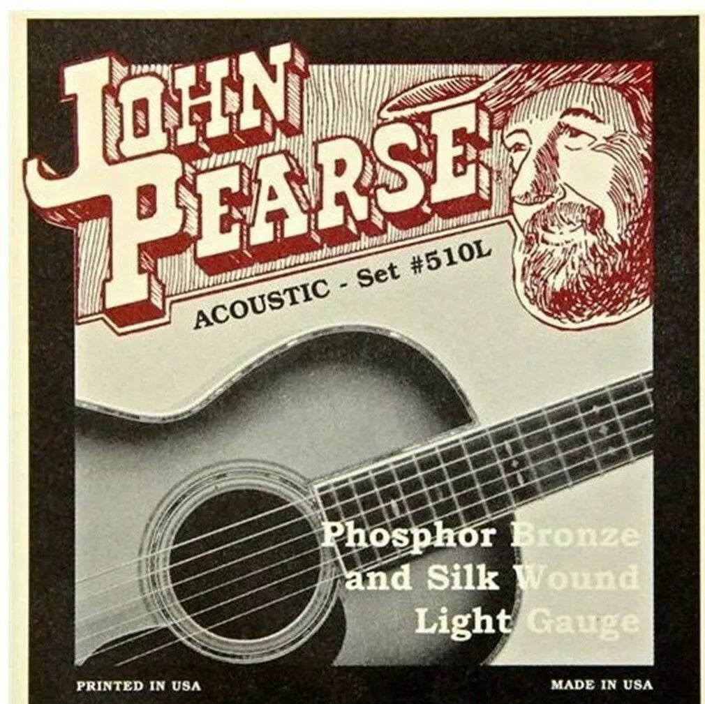John Pearse Acoustic Guitar Phosphor Bronze and Silk Lt 11-49