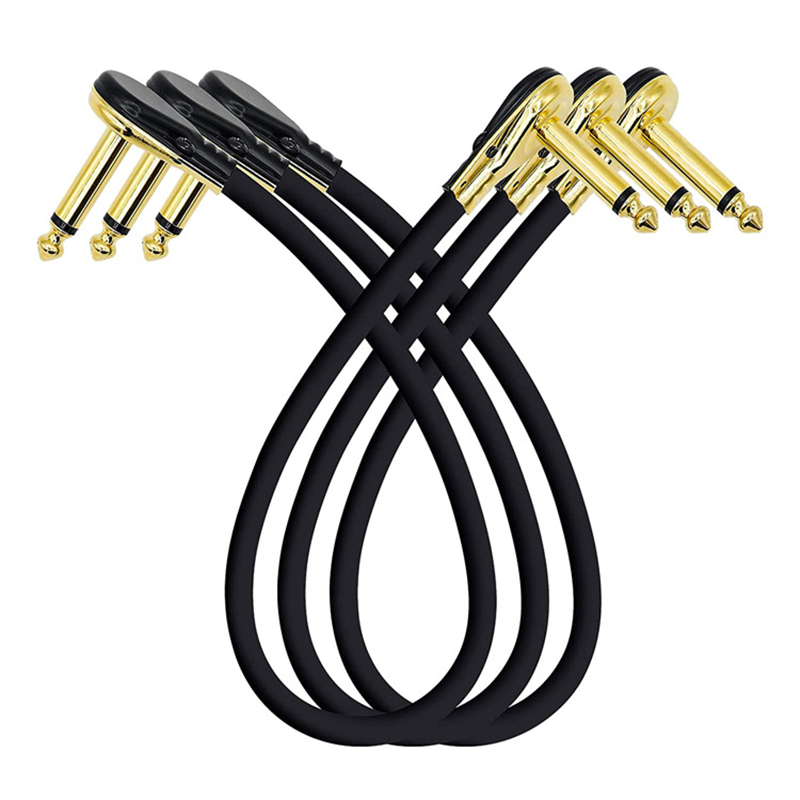 Gold Plated Pedal Patch Cable 15 CM