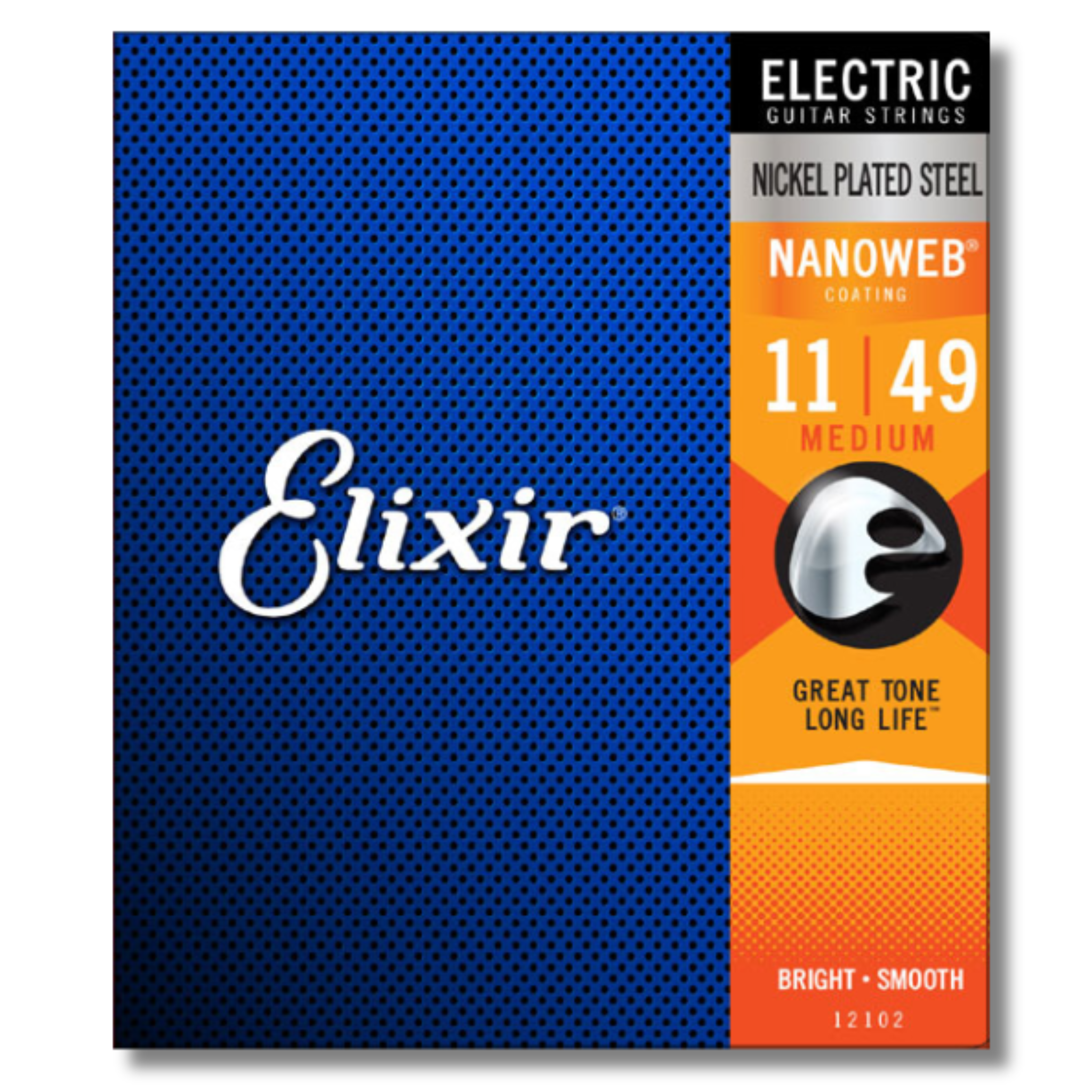 Elixir Nanoweb Coated Electric Guitar Strings 11-49