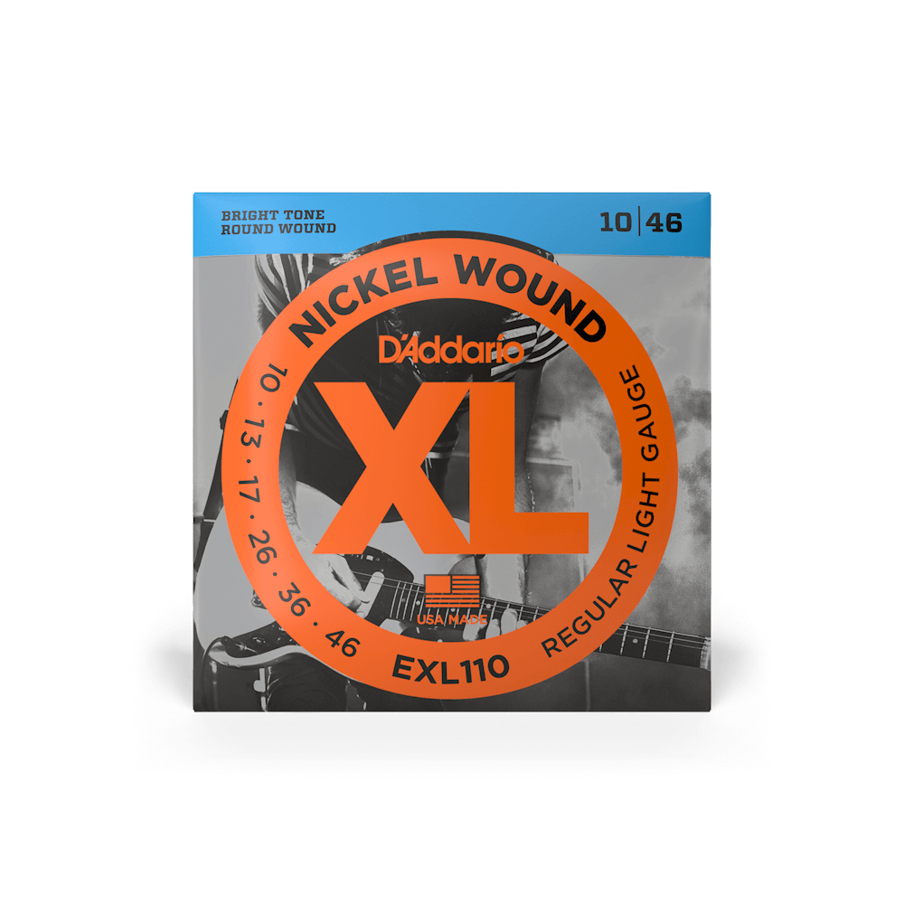 D'Addario EXL110 Nickel Round Wound Electric Guitar Strings Regular Light 10-46
