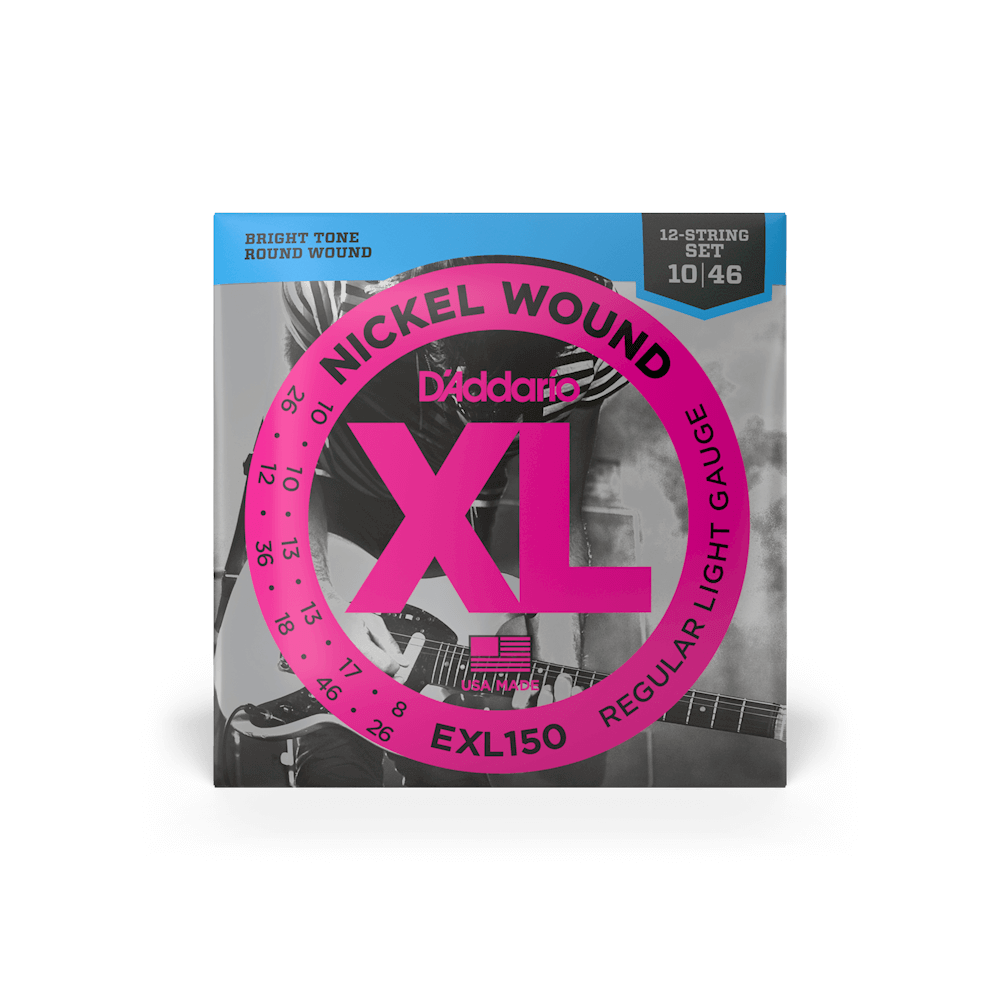 D'Addario EXL150 Regular Light 12-String Electric Guitar Strings 10s