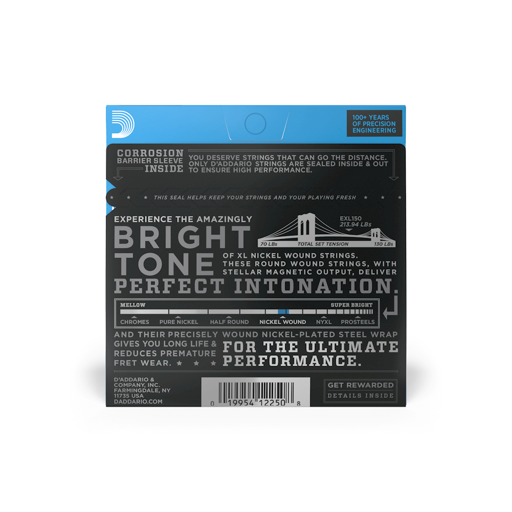 D'Addario EXL150 Regular Light 12-String Electric Guitar Strings 10s