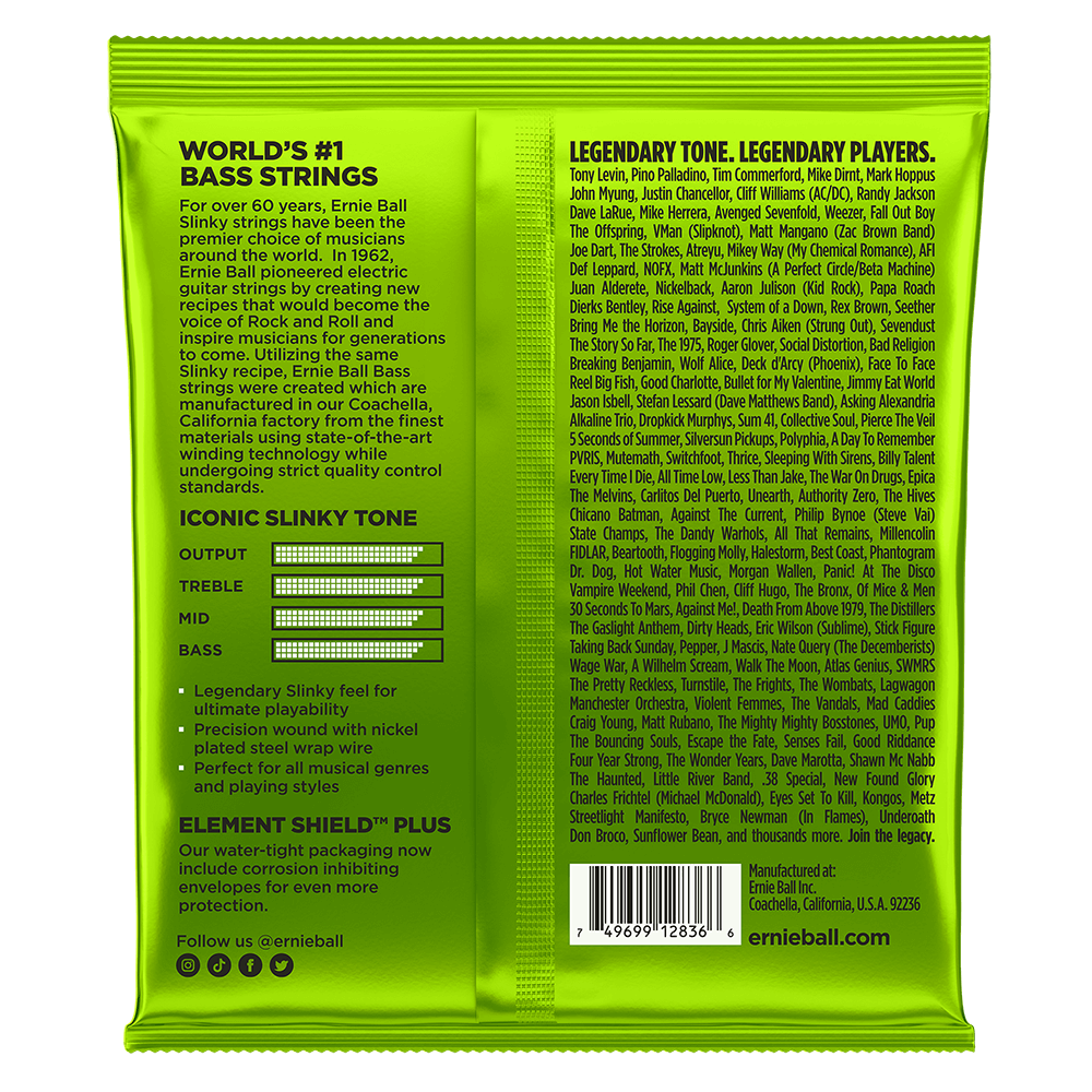Ernie Ball Regular Slinky Nickel Wound 5-String Bass (45-130)