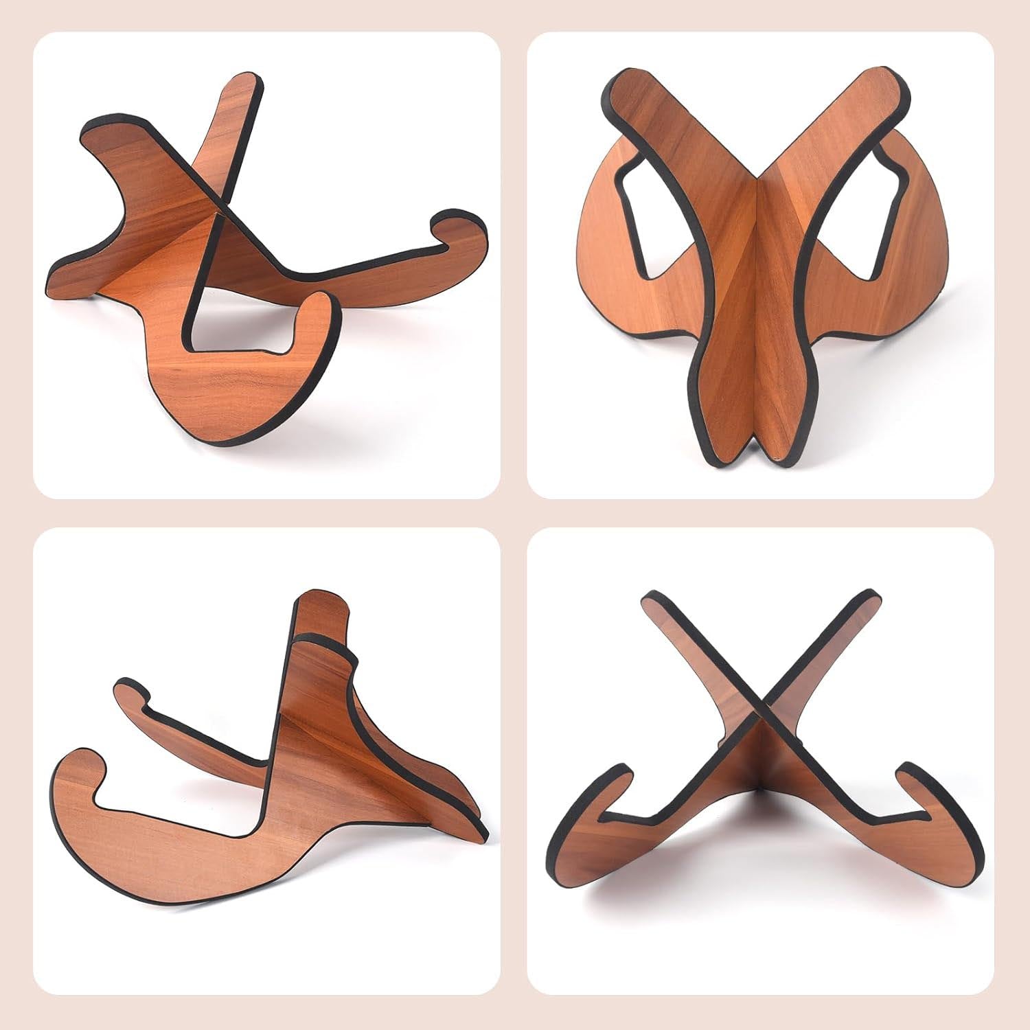 Universal Guitar Wood Stand - Brown