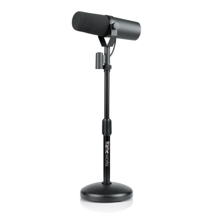 GATOR FRAMEWORKS ROUND DESKTOP MIC STAND