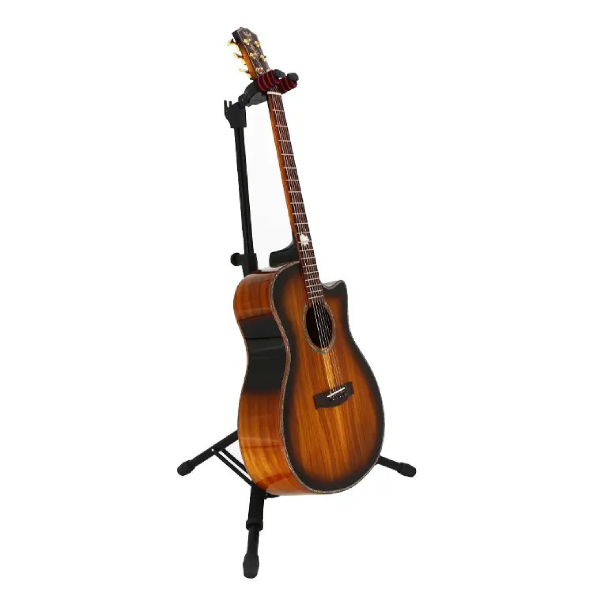 Adjustable Guitar Stand with Bag Hanger