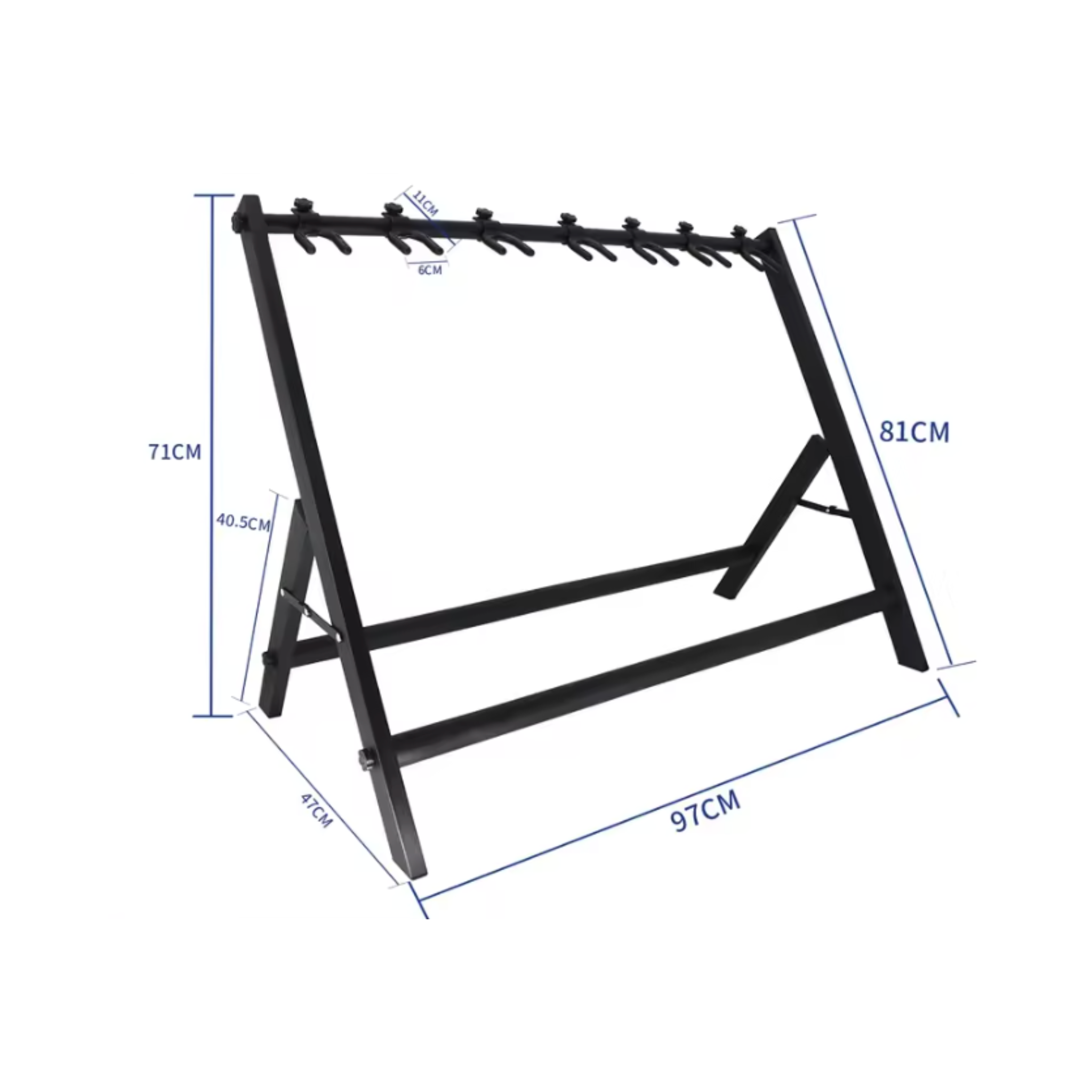 7-Slot Guitar Rack