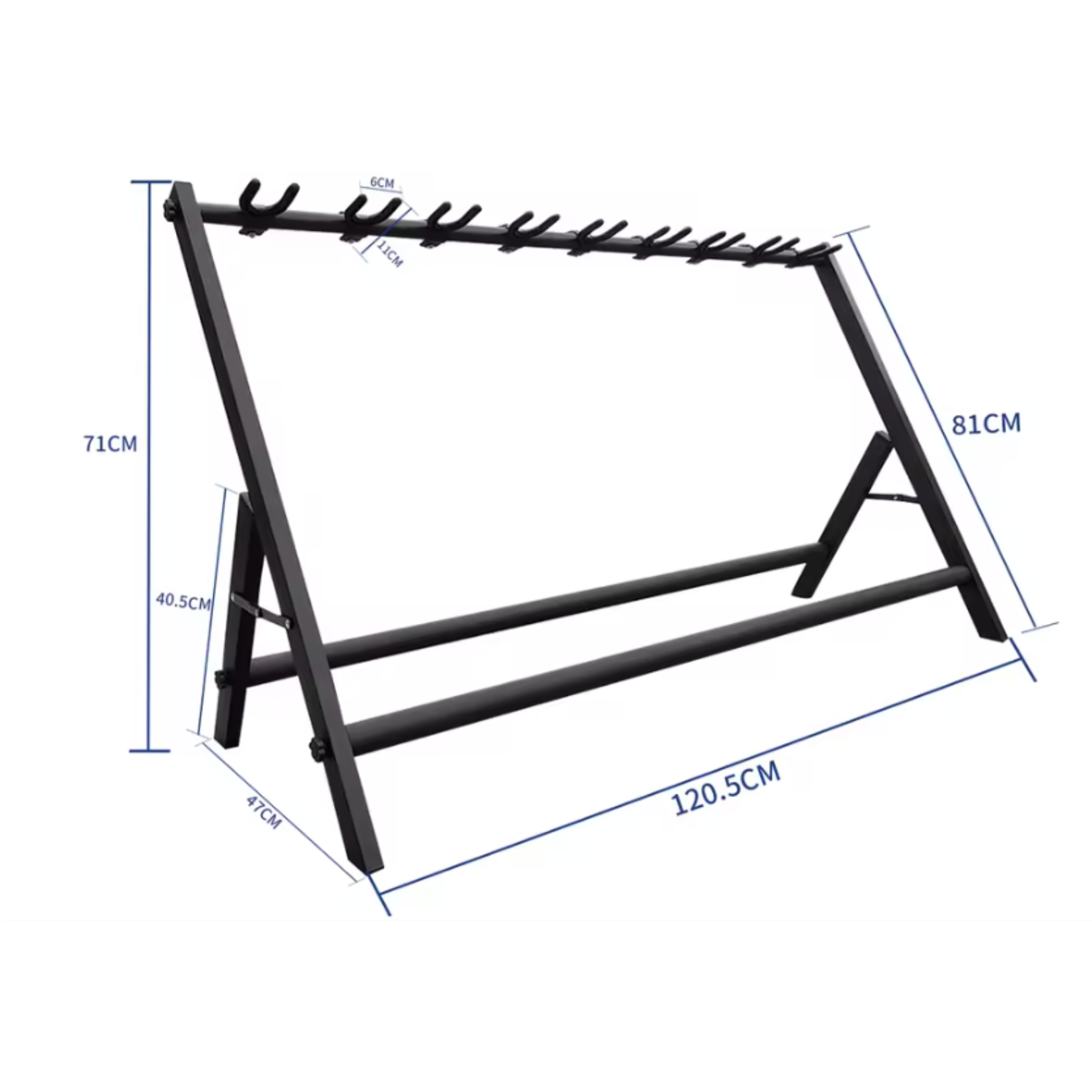 9-Slot Guitar Rack