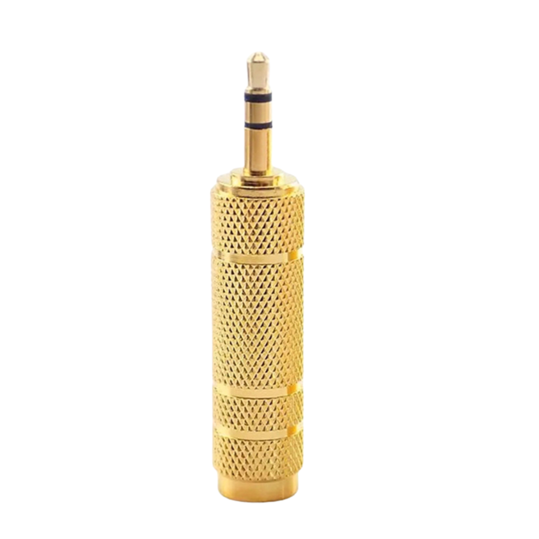 6.5mm to 3.5mm Headphone Jack Adapter | Gold-Plated Audio Converter