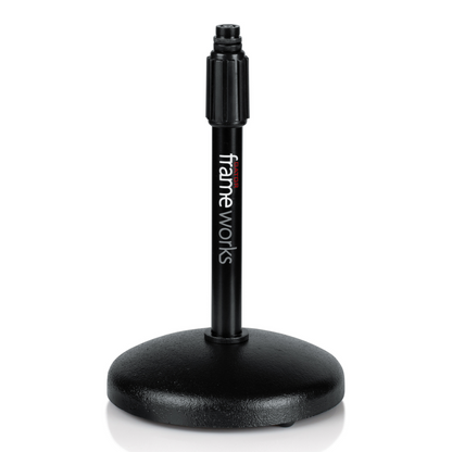 GATOR FRAMEWORKS ROUND DESKTOP MIC STAND