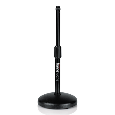 GATOR FRAMEWORKS ROUND DESKTOP MIC STAND