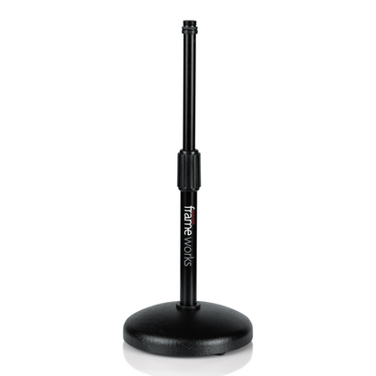 GATOR FRAMEWORKS ROUND DESKTOP MIC STAND