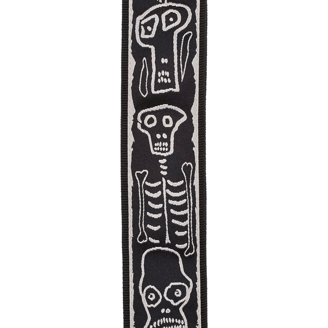 Joe Satriani Planet Lock Guitar Strap - Skull N Bones