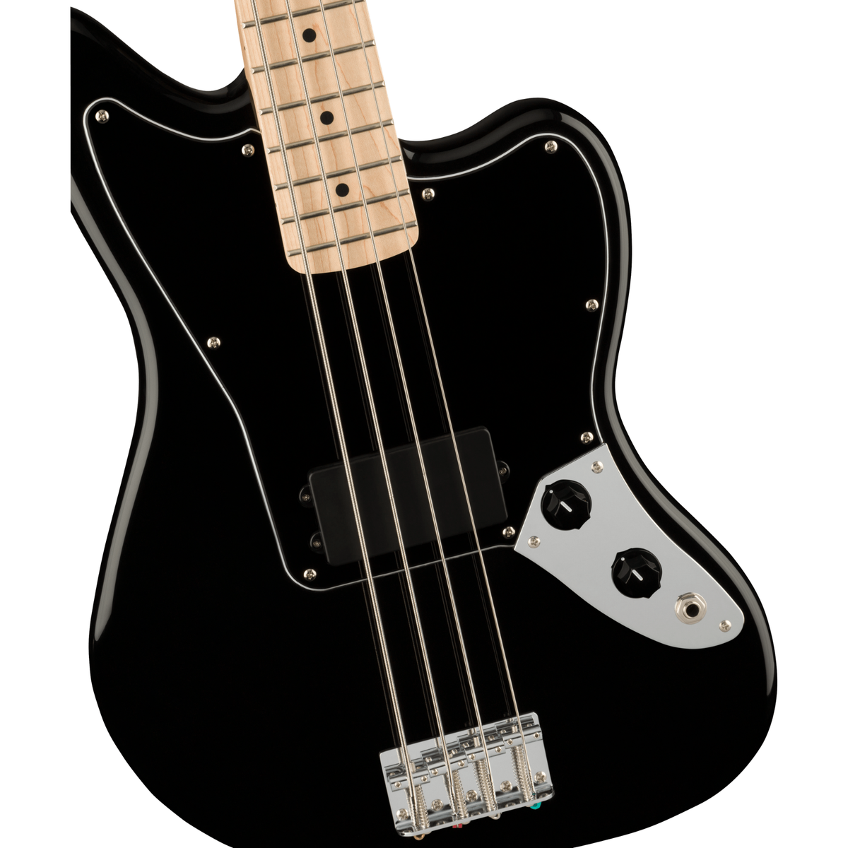 Squier Affinity Jaguar Bass H Charcoal Frost Metallic — Factory Outlet — Full Setup + 2-Year Guarantee