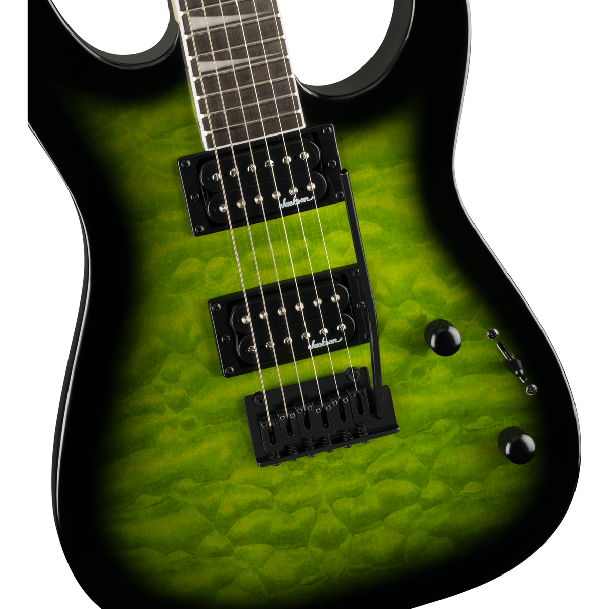 Jackson JS20 Dinky DKQ 2PT Transparent Green — Factory Outlet — Full Setup + 2-Year Guarantee