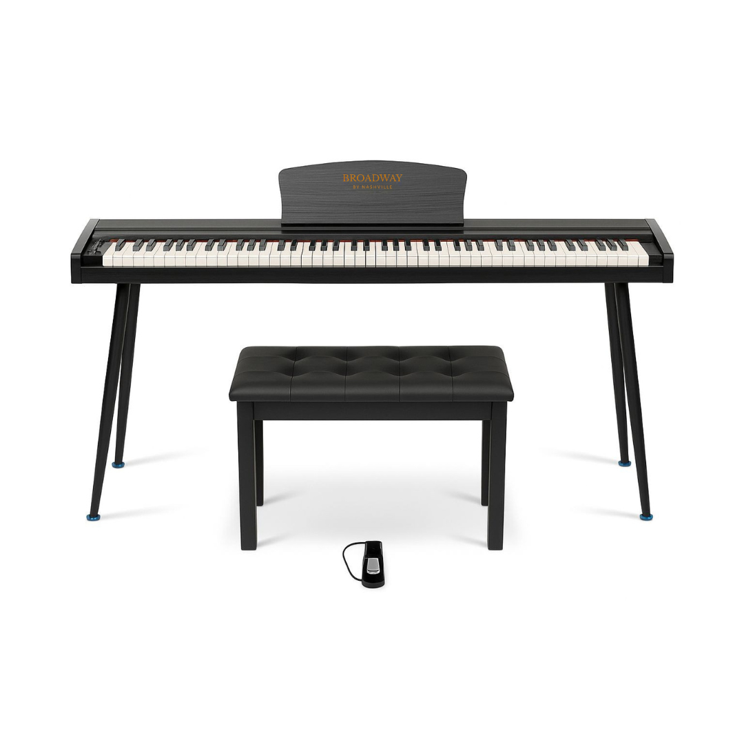 Broadway by Nashville – Prelude – Full-Size Digital Piano (88 Keys, 1 Pedal) - Black
