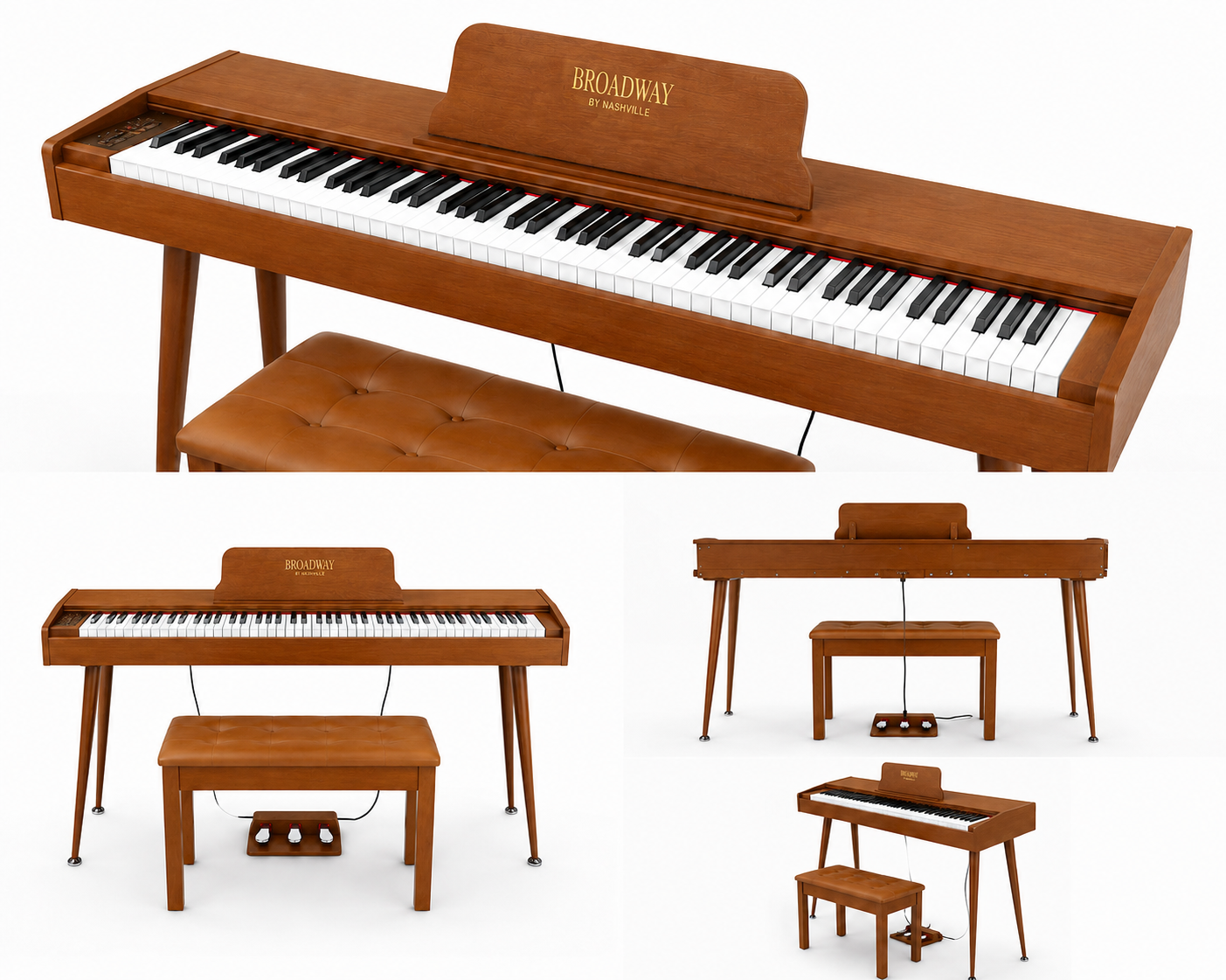 Broadway by Nashville – Sonata Digital Piano - Brown