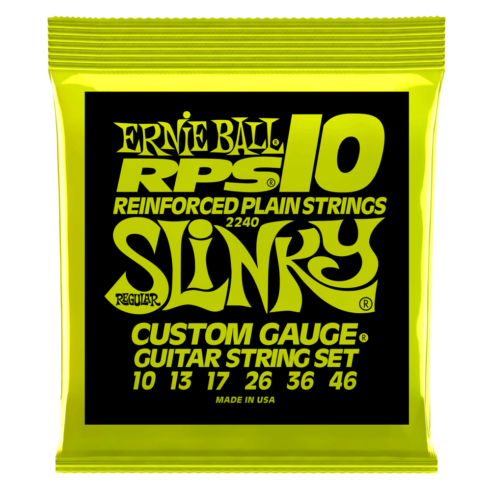 Ernie Ball Regular Slinky RPS Nickel Wound Electric Guitar Strings 10-46 Gauge