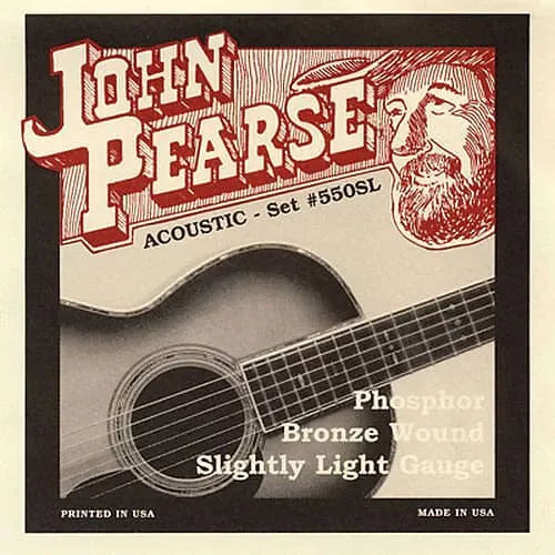 John Pearse Phosphor Bronze Acoustic Guitar Slightly Lt 11-50