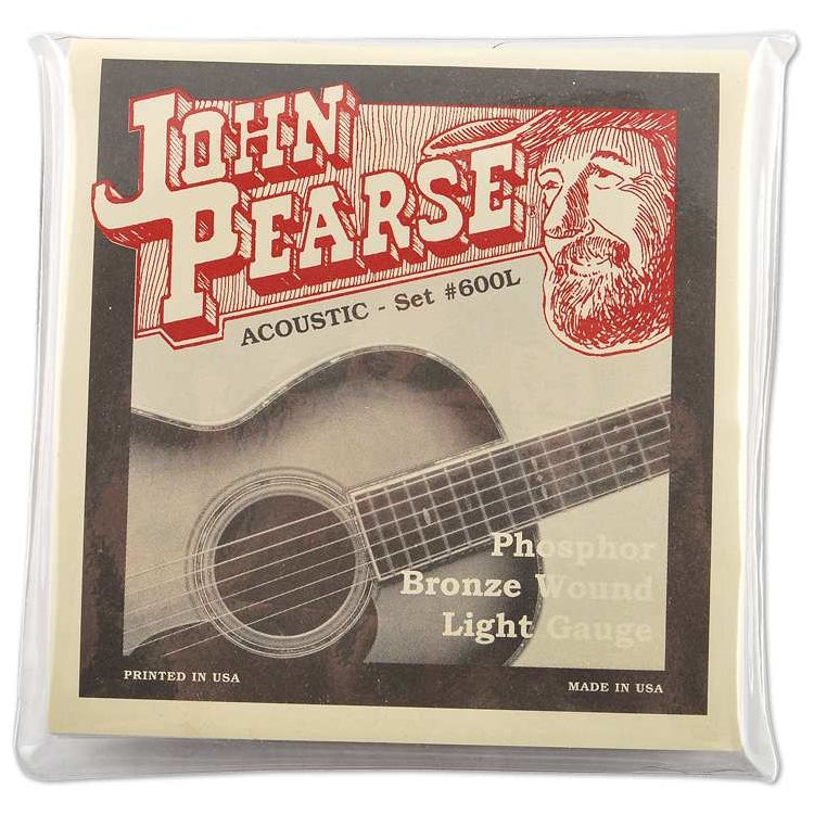 John Pearse Phosphor Bronze Acoustic Guitar Light 12-53