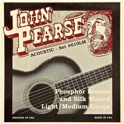 John Pearse Acoustic Guitar Phosphor Bronze Silks Lt/Med 12-53