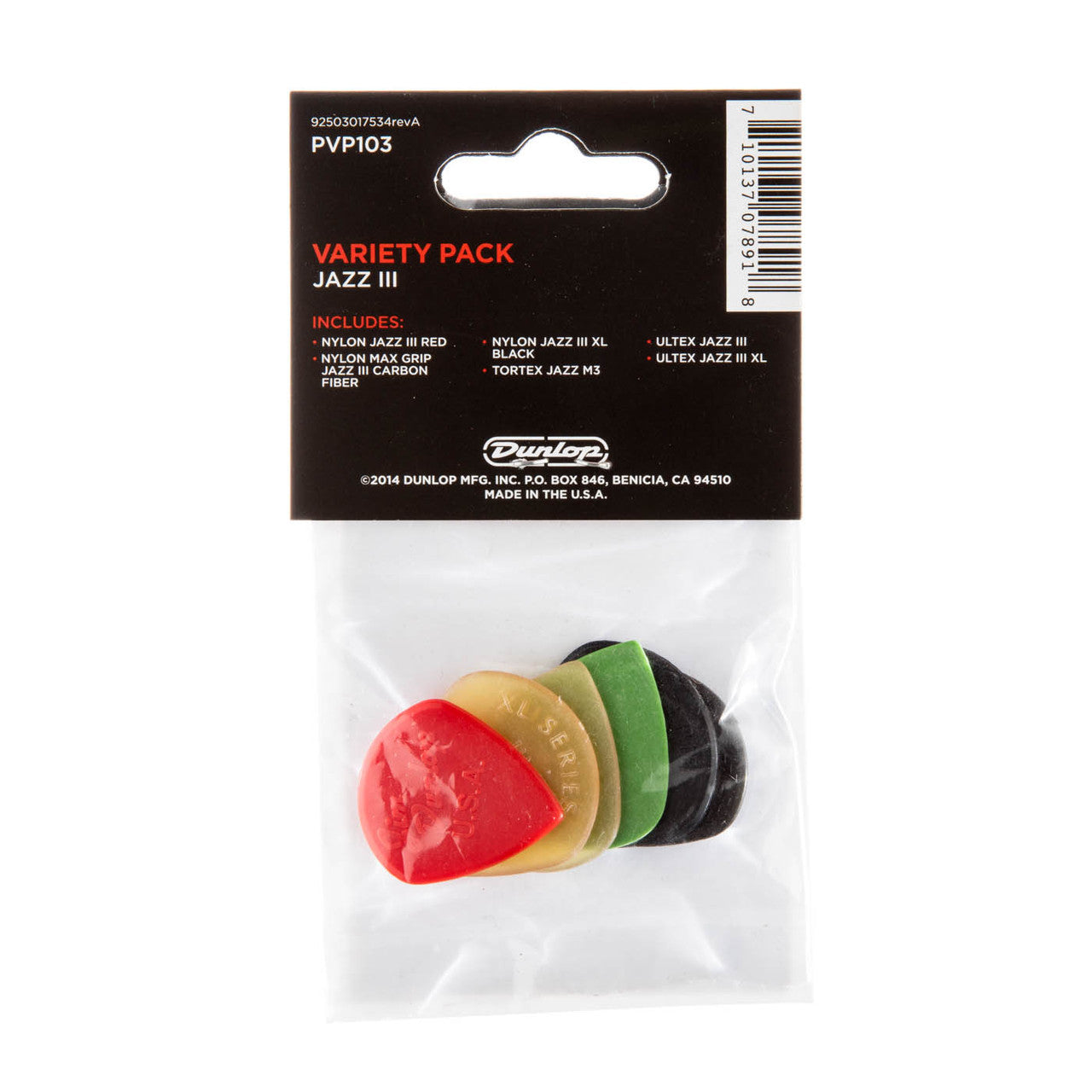 JAZZ III Pick Variety Pack - 6 Pack