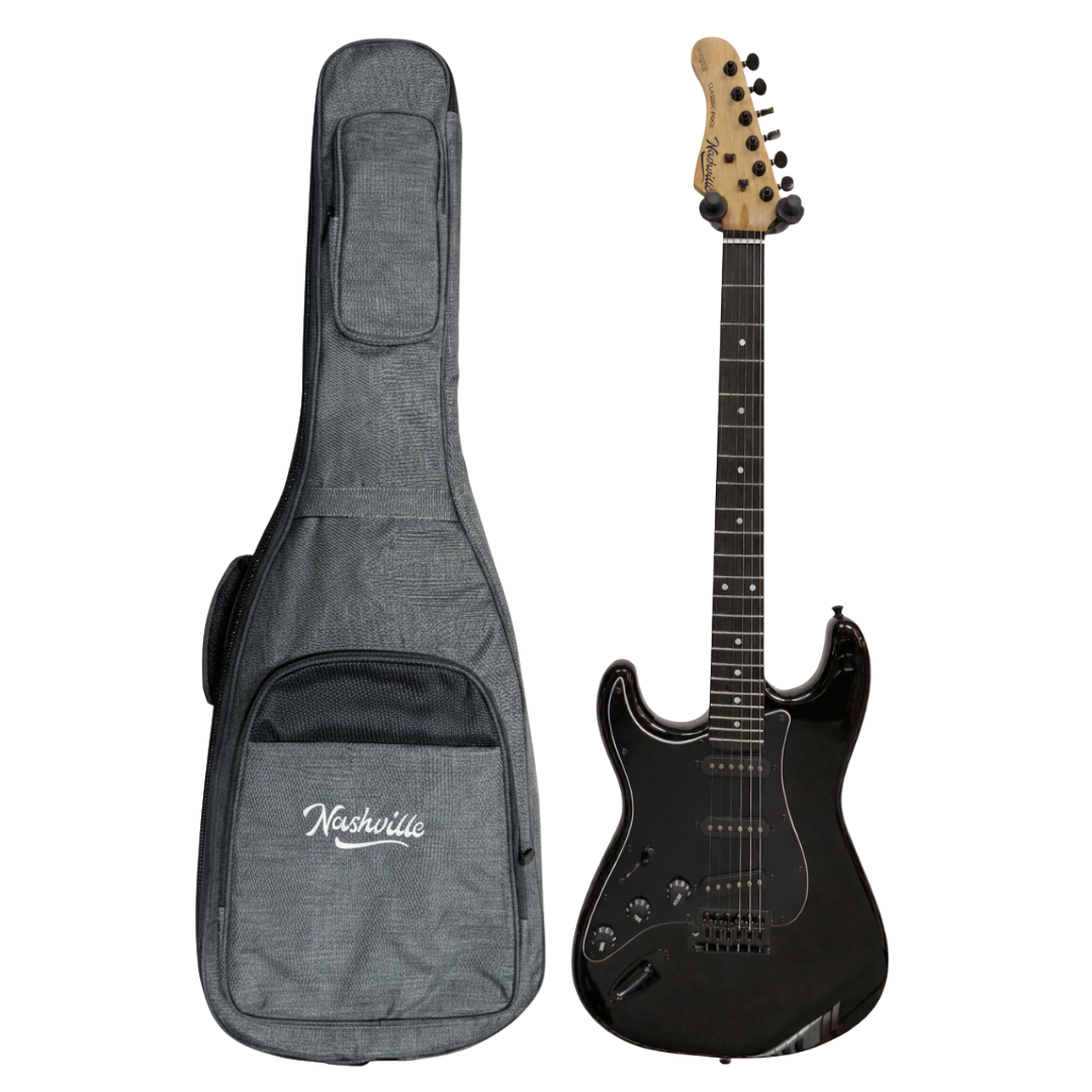Nashville Classic Rock Guitar Deluxe Edition - Left Handed - Full Black