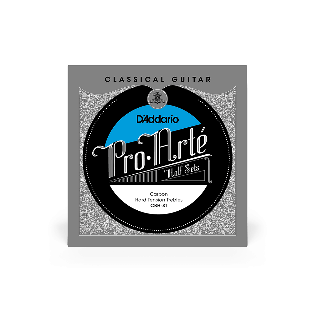 D'Addario CBH-3T Pro Arte Hard Tension Trebles Carbon Classical Guitar Strings