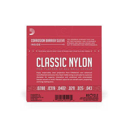 D'Addario EJ27N Classic Student Nylon Strings, Normal Tension
