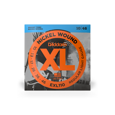 D'Addario EXL110 Nickel Round Wound Electric Guitar Strings Regular Light 10-46