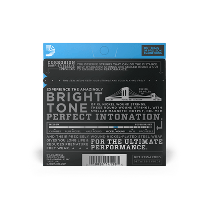 D'Addario EXL120 Nickel Round Wound Electric Guitar Strings Super Light 9-42