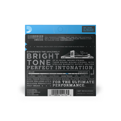 D'Addario EJ21 Jazz Light Nickel Wound Electric Guitar Strings 12-52