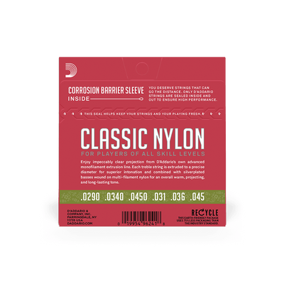 D'Addario EJ27N 1/2 Classic Student Nylon Strings, Normal Tension