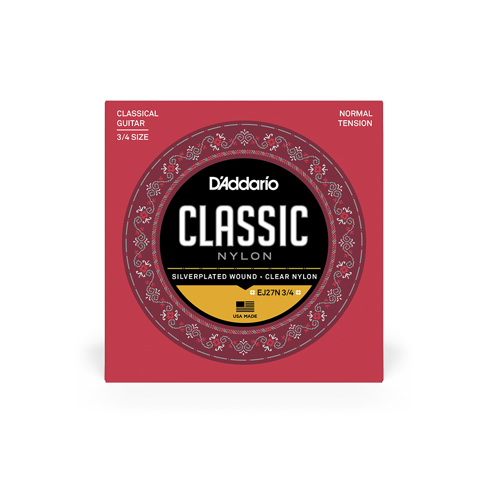 D'Addario EJ27N 3/4 Classic Student Nylon Strings, Normal Tension