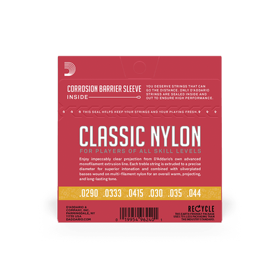 D'Addario EJ27N 3/4 Classic Student Nylon Strings, Normal Tension