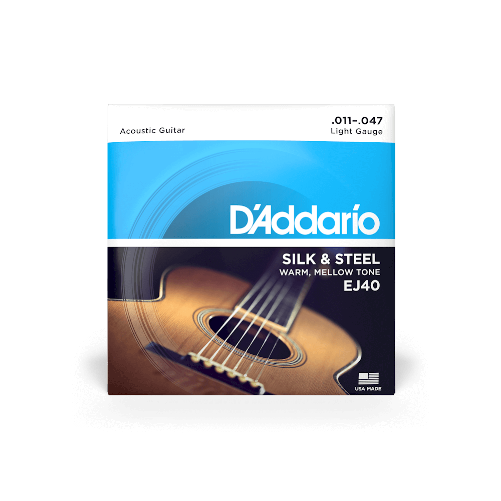 D'Addario EJ40 / 11-47 Light Acoustic Guitar Strings