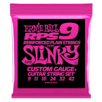 Ernie Ball Regular Slinky RPS Nickel Wound Electric Guitar Strings 9-42 Gauge